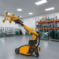 Robot grue mobile à batterie pour le levage de vitres et de portes isolées robustes, avec aspiration par vide