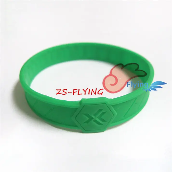 Usine produit personnalisé bracelet/bracelet en silicone/personnalisé bande de silicone