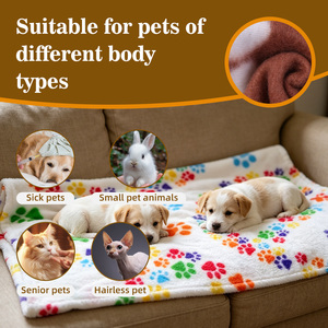<span class=keywords><strong>Manta</strong></span> Suave y Cálida <span class=keywords><strong>para</strong></span> Mascotas con Lindas Huellas, Cobija <span class=keywords><strong>para</strong></span> Perros y <span class=keywords><strong>Gatos</strong></span>, Duradera, Lavable y en Varios Colores - Product Image 5