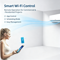 Climatiseur intelligent mural chaud/froid haute qualité 12000 BTU pour la maison, compatible R410a, R32, R290