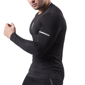 Maglietta da uomo che corre per esercizi all'aperto con maniche lunghe e mezza maglia a collo alto tick Dry - Product Image 5