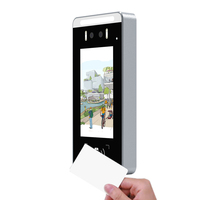 Thinmoo - Sistema de Control de Acceso con Reconocimiento Facial Impermeable, Lector de Tarjetas NFC, Logotipo Personalizable, Detección de Movimiento, Huella Dactilar y Video