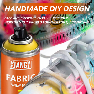 Source usine bricolage écologique 400ml 200ml <span class=keywords><strong>peinture</strong></span> acrylique en aérosol <span class=keywords><strong>pour</strong></span> vêtements tissu Textile <span class=keywords><strong>peinture</strong></span> en aérosol - Product Image 6