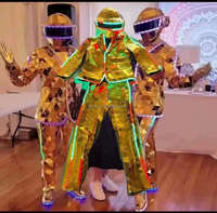 Costume de robot miroir personnalisé avec écran TV intégré, combinaison miroir pour spectacle de boîte de nuit, performance scénique, danse, cosplay pour événements et spectacles