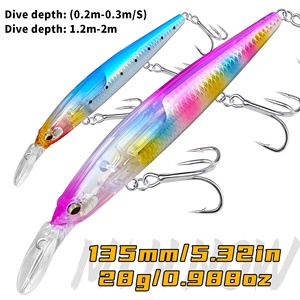 เหยื่อตก<span class=keywords><strong>ปลา</strong></span>แบบ Flash Flake Minnow ขนาด 135 มม./27 กรัม แบบตีไกล พร้อมระบบเลื่อนน้ำหนัก สำหรับตก<span class=keywords><strong>ปลา</strong></span>แบสและ<span class=keywords><strong>ปลา</strong></span>ไพค์ - Product Image 5