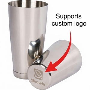 Ensemble de shaker à cocktails professionnel pour bar à domicile, entièrement en acier inoxydable, avec passoire, kit de barman argenté, accessoires de <span class=keywords><strong>mixologie</strong></span> - Product Image 3