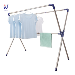 Balcón plegable forma de <span class=keywords><strong>mariposa</strong></span> soporte de tela ajustable tendedero secador de ropa - Product Image 2