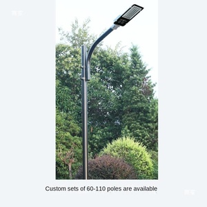 Poteau d'éclairage public en alliage d'aluminium LED IP65 Garantie 10 ans Contrôle par détecteur de mouvement Personnalisable 60-76 poteaux disponibles - Product Image 3
