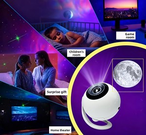 Upgraded Star <b>Projector</b> <b>Light</b> LED Night <b>Light</b> with Speaker Music Box Mode ABS Plug-in Modern for Bedroom Ceiling Home Decor - Product Image 5