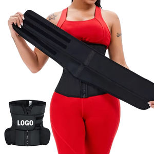Entrenador de cintura de látex desmontable dos cinturones 25 huesos de acero cintura Cincher Fagas corsés colombianos logotipo personalizado cintura adelgazamiento Shaper - Product Image 1