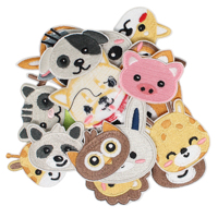 Parche Bordado en 3D con Diseño de Animalitos, Marca YONGZHU, con Borde Cortado a Calor, Certificado CE, Logotipo Personalizado, para Ropa Infantil, Regalo para Festivales