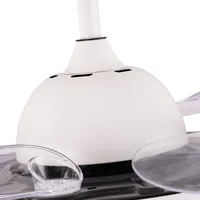 Ventilateur de plafond moderne HC9981 GOLD 110V 240V avec pales de 48 pouces, 6 vitesses, intensité variable, lampe LED et télécommande, installation pour projet de lustre