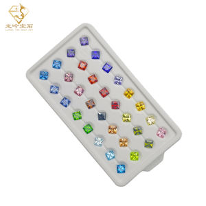 Cristalli di <span class=keywords><strong>Zirconia</strong></span> Cubica Taglio Smeraldo, Gemme Sciolte 6x8MM, Pietre Colorate Pronte per la Spedizione, Vendita all'Ingrosso per Gioielleria - Product Image 6