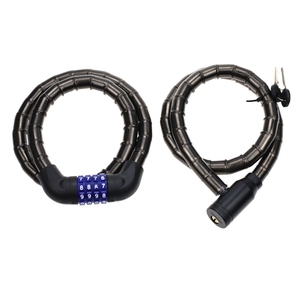 YH1562 câble en acier blindé de serrure de vélo robuste avec clé libre de porte-clés <span class=keywords><strong>pour</strong></span> motos vélos métal et matériau ABS - Product Image 2