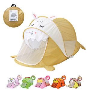 Tente de jeu pop-up pour enfants, design coloré d'animaux de dessin animé, maison de jeu pliable pour l'intérieur et l'extérieur, pour 2 à 4 ans, unisexe - Product Image 4