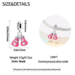Breloques originales plaquées argent, série sport, breloques <span class=keywords><strong>pour</strong></span> <span class=keywords><strong>bracelet</strong></span>, football, badminton, volley-ball, pendentif DIY, compatibles avec les bracelets <span class=keywords><strong>Pandora</strong></span> - Product Image 5
