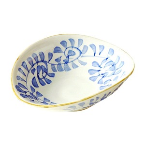 Ceramic Irregular Serving <b>Plate</b> Handpainted Plant Pattern Oriental Style Small Dish For Condiments And <b>Side</b> Dishes - Product Image 5