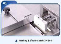 Machine professionnelle transparente pour l'étiquetage de sécurité des cartons, des boîtes cosmétiques, des emballages alimentaires et des produits de vente au détail