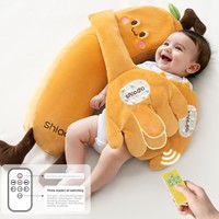 Poupée apaisante pour bébé, aide au sommeil par caresses manuelles, dispositif anti-sursaut pour bébés allongés, coussin réconfortant pour câliner, maintenir les jambes et caresser le bas du dos