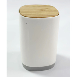 <b>Toothpick</b> Holder Plastic White 4 Compartment Minimalist Design For Home Use - Product Image 2