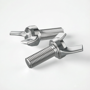 Écrou à oreilles M4-M24 métrique à tête ronde polie, entièrement fileté, droit, usiné CNC, pour usage industriel général - Product Image 3