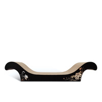 ICLE Chaise royale multifonctionnelle Lit pour chat Design en papier ondulé avec matériau en carton Meubles à gratter pour chat de style montagne