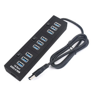 <span class=keywords><strong>Hub</strong></span> USB3.0 actif 10ports 5Gbps avec prise en charge de l'interrupteur marche/arrêt Alimentation 2A - Product Image 5