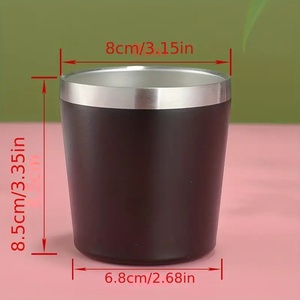 Gobelet à vin personnalisé avec logo, 8 oz/260 ml, en acier inoxydable 304, à double paroi, isolé sous vide, pour café, thé, vin - Product Image 2