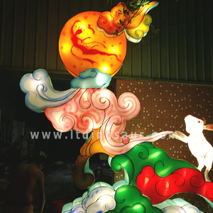 Zigong chinois lune mi <span class=keywords><strong>automne</strong></span> Festival lanternes lapin lapin avec ampoule LED pour l'activité des enfants - Product Image 3