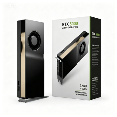 RTX 5000 Ada Generation 32GB GDDR6 Workstation GPU Professional Graphics Card for AI Rendering and Deep Learning Computing