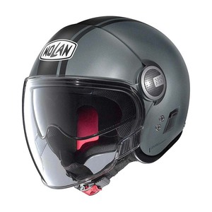 Casco Jet Nolan N21 Grigio Nero con Visiera in Policarbonato, Casco da Moto Taglia S - Product Image 1
