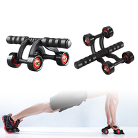 Roue abdominale pour femmes, équipement de gymnastique, d'étirement des muscles, 4 roues Abs, exercice
