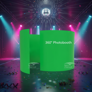 Coque de photomaton entièrement fermée à <span class=keywords><strong>360</strong></span> degrés, compatible universellement avec les systèmes de caméra rotatifs, toile de fond réutilisable pour les entreprises de <span class=keywords><strong>location</strong></span> - Product Image 3