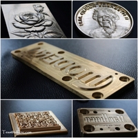 Hobby CNC freesmachine voor hoogwaardige messingfolie-stempelblokken en graveerwerkzaamheden