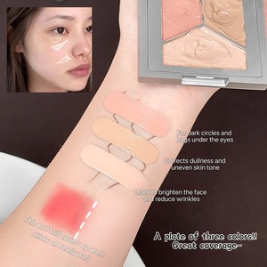 Paleta <span class=keywords><strong>de</strong></span> <span class=keywords><strong>Corrector</strong></span> en Crema <span class=keywords><strong>de</strong></span> 3 Colores LUCKGO, <span class=keywords><strong>Corrector</strong></span> <span class=keywords><strong>de</strong></span> Alta Cobertura y Cobertura Graduable, Corrige Imperfecciones y Tono Desigual <span class=keywords><strong>de</strong></span> la Piel - Product Image 3