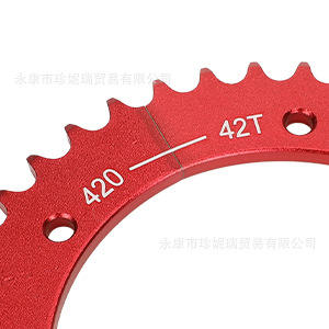 เฟืองโซ่อะลูมิเนียม ZhenNirui 42 ฟัน สำหรับโซ่ 420 ใช้ได้กับเครื่องยนต์ Predator อะไหล่ซ่อม - Product Image 3