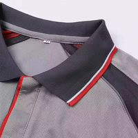 Uniforme Polo de Manga Corta con Botones y Logotipo Personalizado Bordado, Servicios de Logística Deportiva, Uniforme para Personal con Tecnología Dry-Excel que Absorbe la Humedad