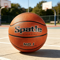 Ballon de basketball personnalisé de haute qualité en cuir microfibre taille 5/6/7 pour entraînements et matchs en salle, avec logo couleur imprimé