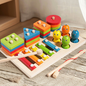 <span class=keywords><strong>Jeu</strong></span> de société Montessori en bois pour enfants : <span class=keywords><strong>Xylophone</strong></span>, <span class=keywords><strong>jeu</strong></span> de pêche et formes géométriques – Jouets éducatifs précoces pour garçons et filles - Product Image 3