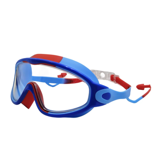 Lunettes de <span class=keywords><strong>natation</strong></span> pour enfants à succès, monture large, verres PC électroplaqués, étanches, anti-buée, vision large, avec bouchons d'oreilles - Product Image 6