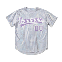 Uniforme de baseball court JO de haute qualité, nouveau design, version miroir de glace vierge, personnalisable et brodé sur mesure