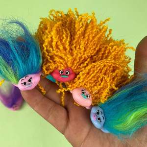 Mini poupées <span class=keywords><strong>Trolls</strong></span> vintage en PVC, poupées porte-bonheur, jouets magiques à cheveux féériques, collection de jouets pour enfants, pour projets scolaires, arts et artisanat, cadeaux de fête - Product Image 5