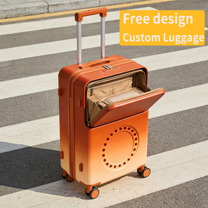 Maleta de Negocios MGB, Equipaje de Mano de Diseño Moderno, Maleta Rígida de 20 Pulgadas <span class=keywords><strong>para</strong></span> PC, Ligera, con Bolsillo Frontal Abierto, Color Naranja - Product Image 1