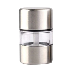 Mini molinillo de sal y pimienta de acero inoxidable, molinillo manual, grosor ajustable, para pimienta, sal marina, sal del Himalaya, etc. - Product Image 1