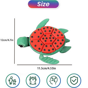 Giocattolo Antistress a Forma di Tartaruga con Frutta, Regalo di Compleanno, Riempitivo per Cesti Regalo, Favore per Feste, Può Aiutare con ADHD, Autismo, <span class=keywords><strong>Ansia</strong></span> e Riduzione dello Stress - Product Image 4