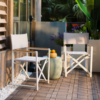 Chaise luxueuses de Patio en aluminium, pliable, moderne et à la mode, idéale pour un jardin