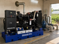 Generador Diésel Cummins de 25 kVA, Tipo Abierto, Grupo Electrógeno Diésel de 20 kW, Generadores Diésel de Bastidor Abierto, CA Trifásico, Sistema de Refrigeración por Agua