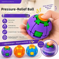 Jouet anti-stress MILI en plastique ABS, boule rotative à presser - Jouet pour les doigts pour soulager le stress et l'anxiété, pour adultes, enfants, étudiants
