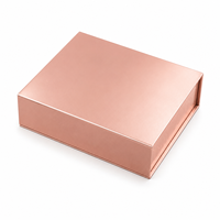 Boîtes cadeaux magnétiques en or rose de luxe personnalisées Kexin avec des matériaux recyclés et un design de logo personnalisé pour l'emballage de produits haut de gamme