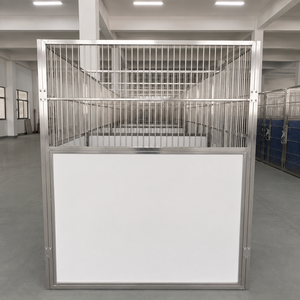 4*6*6/4*4*6 Foot Veterinary Commercial <b>Run</b> Kennel with Tempered Glass HDPE 304 Stainless Steel Modular Pet Hotel Boarding Kennel - Product Image 3